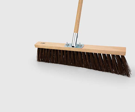 Channel Broom - Finest stiff - 24CB fitted with handle and stay