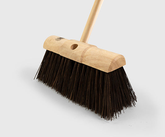 Yard Broom - Finest Stiff - 507 fitted with handle