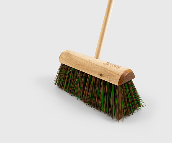 Yard Broom - Finest Stiff - A42 fitted with handle