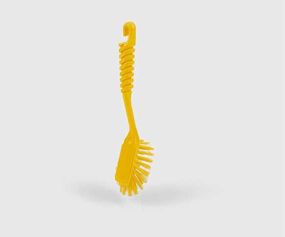 Dish Wash Brush, Yellow - Medium - DW1090Y