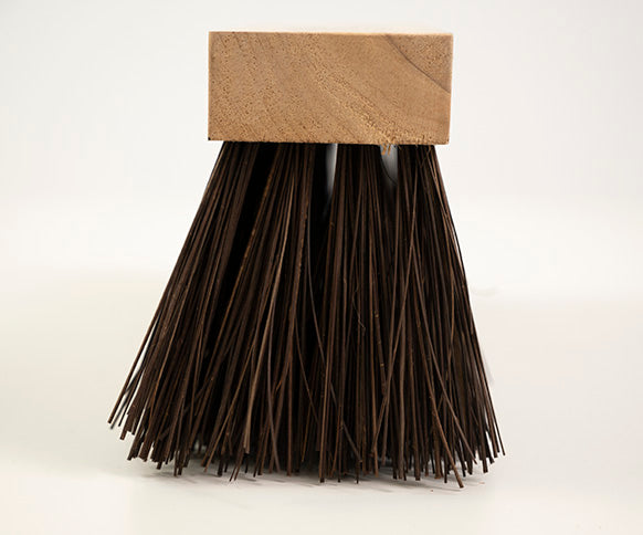 Flat Top Broom - Finest Stiff - F6 fitted with handle