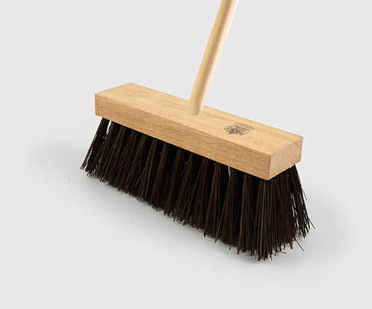 Flat Top Broom - Finest Stiff - F6 fitted with handle