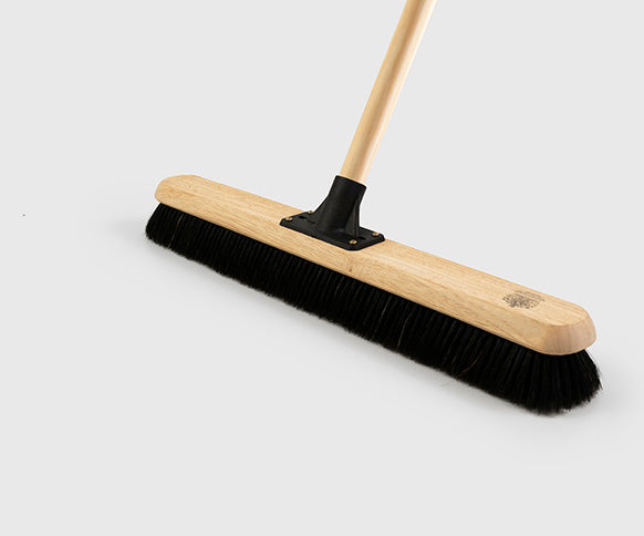 Platform Broom - Finest extra soft - H14/5 fitted with socket and handle