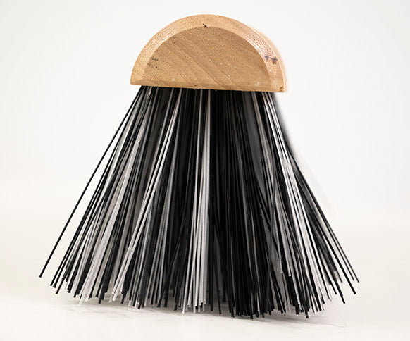 Yard Broom - Finest Stiff - P7 with fitted handle